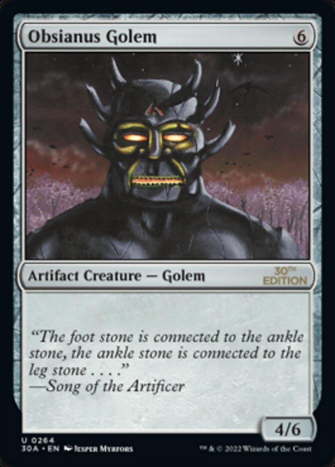 Obsianus Golem [30th Anniversary Edition] | Odin's Place