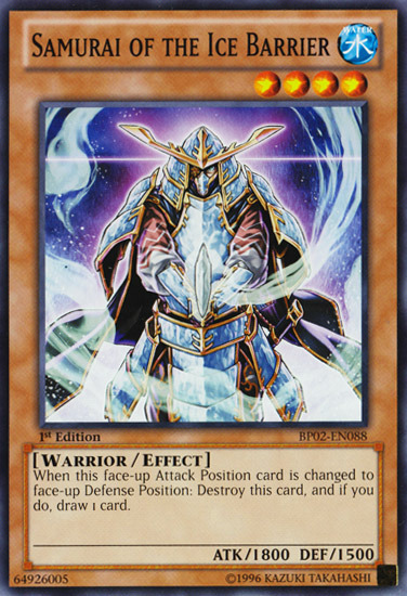 Samurai of the Ice Barrier [BP02-EN088] Common | Odin's Place