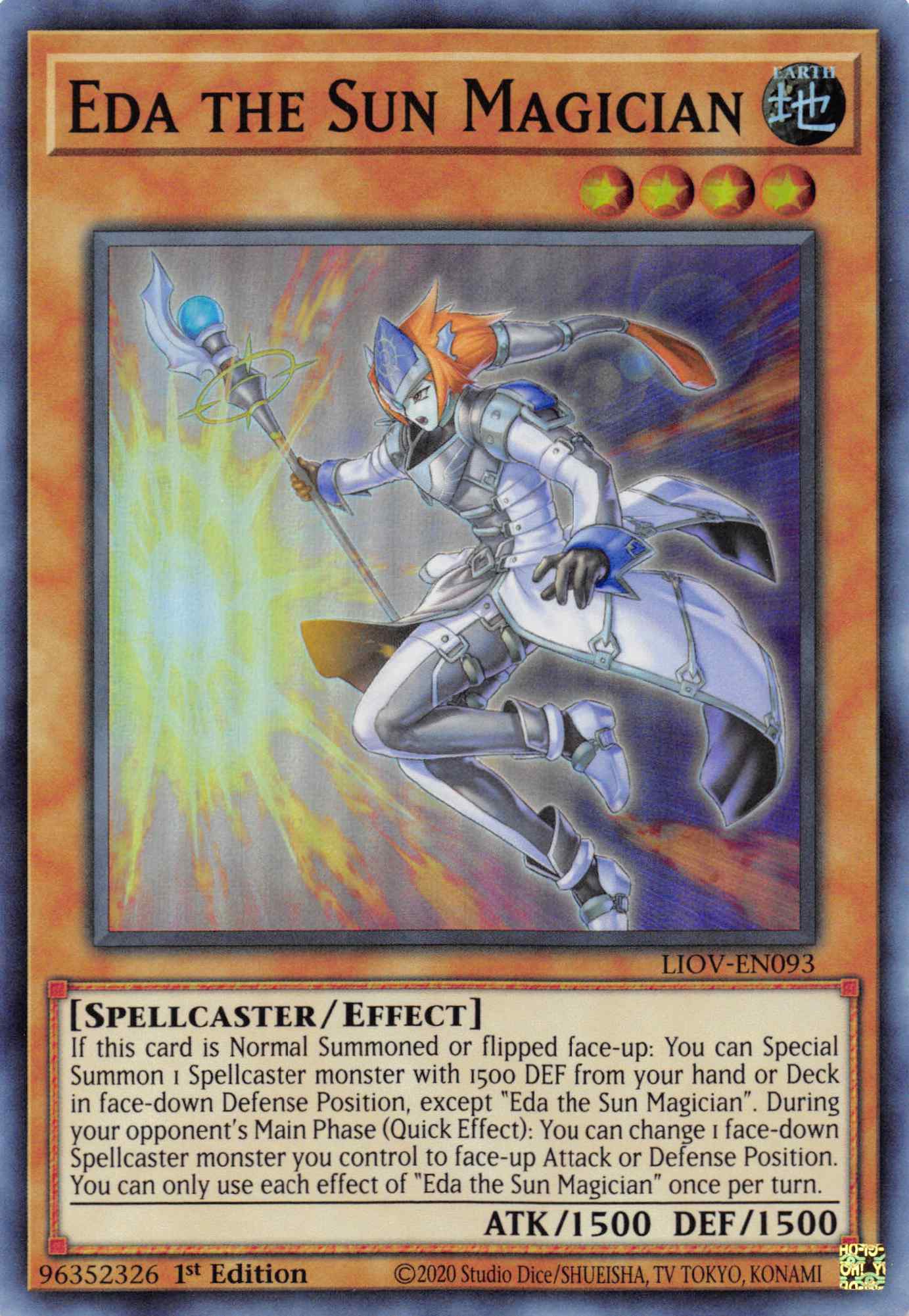 Eda the Sun Magician [LIOV-EN093] Super Rare | Odin's Place