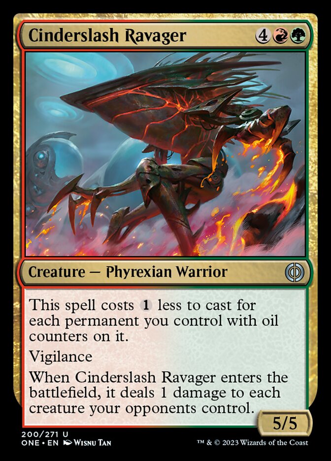 Cinderslash Ravager [Phyrexia: All Will Be One] | Odin's Place