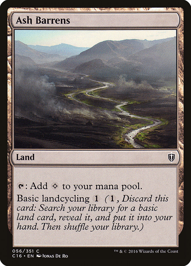 Ash Barrens (56) [Commander 2016] | Odin's Place