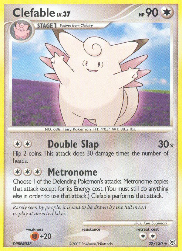 Clefable (22/130) [Diamond & Pearl: Base Set] | Odin's Place