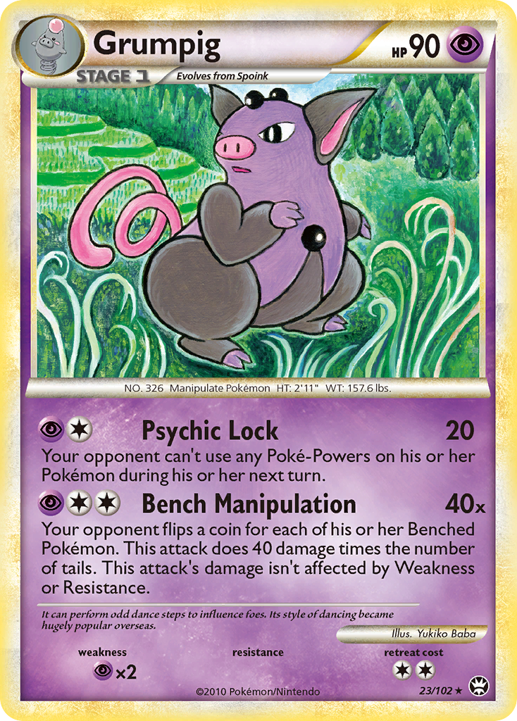 Grumpig (23/102) [HeartGold & SoulSilver: Triumphant] | Odin's Place