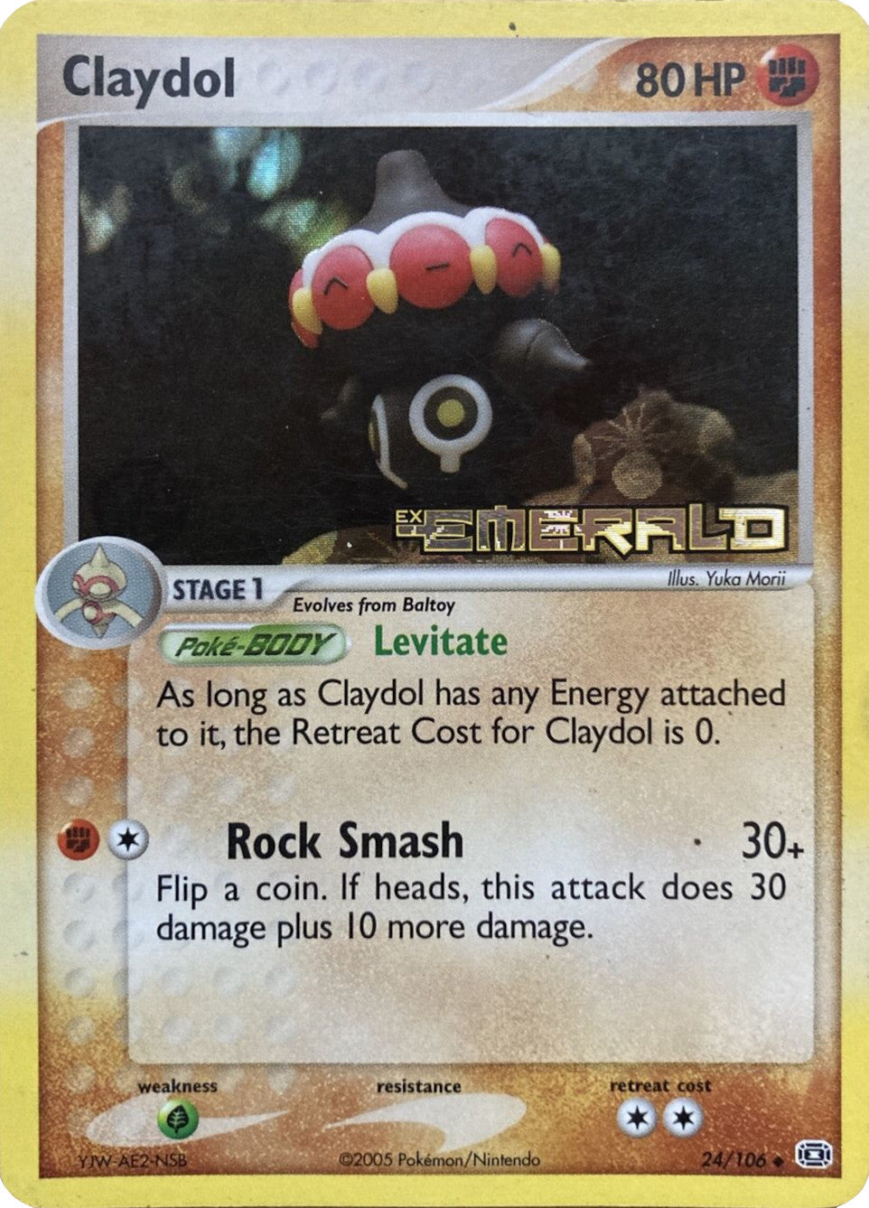 Claydol (24/106) (Stamped) [EX: Emerald] | Odin's Place