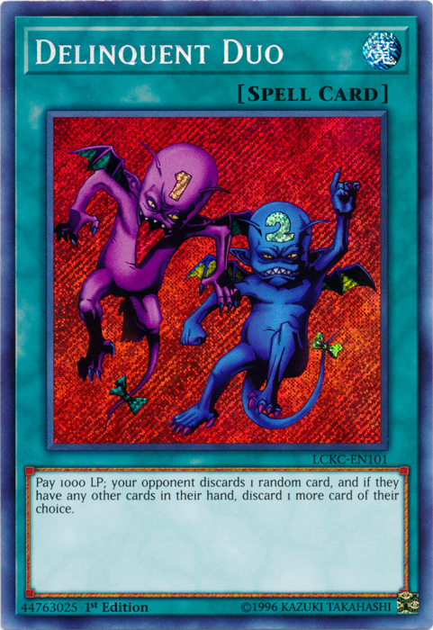 Delinquent Duo [LCKC-EN101] Secret Rare | Odin's Place