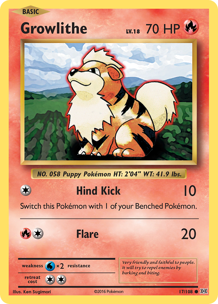Growlithe (17/108) [XY: Evolutions] | Odin's Place
