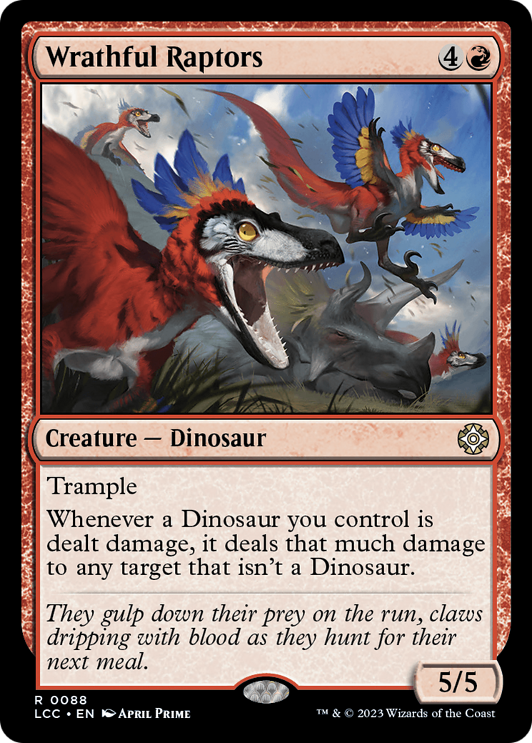 Wrathful Raptors [The Lost Caverns of Ixalan Commander] | Odin's Place