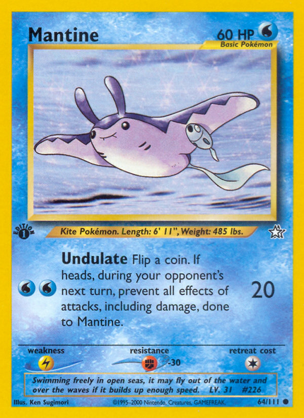 Mantine (64/111) [Neo Genesis 1st Edition] | Odin's Place