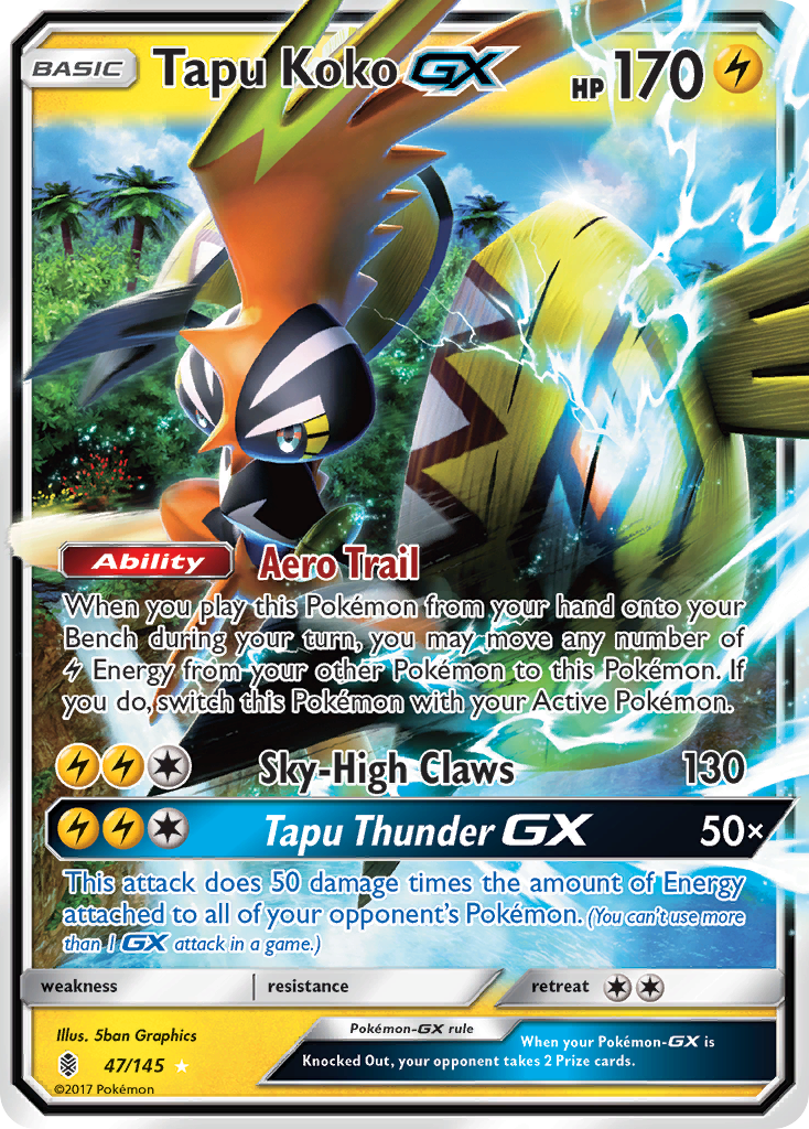 Tapu Koko GX (47/145) [Sun & Moon: Guardians Rising] | Odin's Place