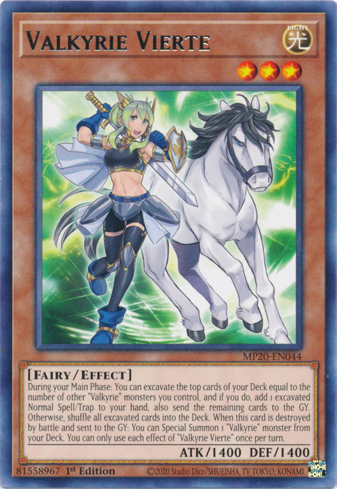 Valkyrie Vierte [MP20-EN044] Rare | Odin's Place