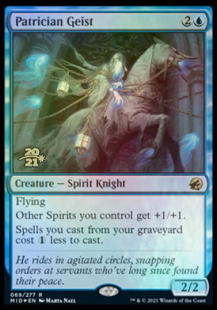 Patrician Geist [Innistrad: Midnight Hunt Prerelease Promos] | Odin's Place