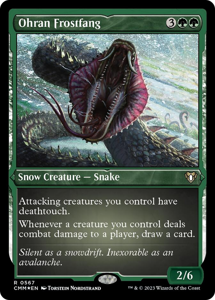 Ohran Frostfang (Foil Etched) [Commander Masters] | Odin's Place