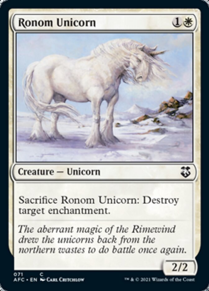 Ronom Unicorn [Dungeons & Dragons: Adventures in the Forgotten Realms Commander] | Odin's Place