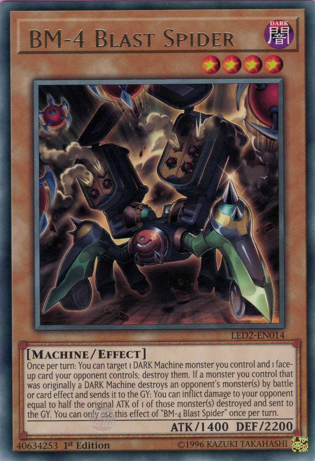 BM-4 Blast Spider [LED2-EN014] Rare | Odin's Place