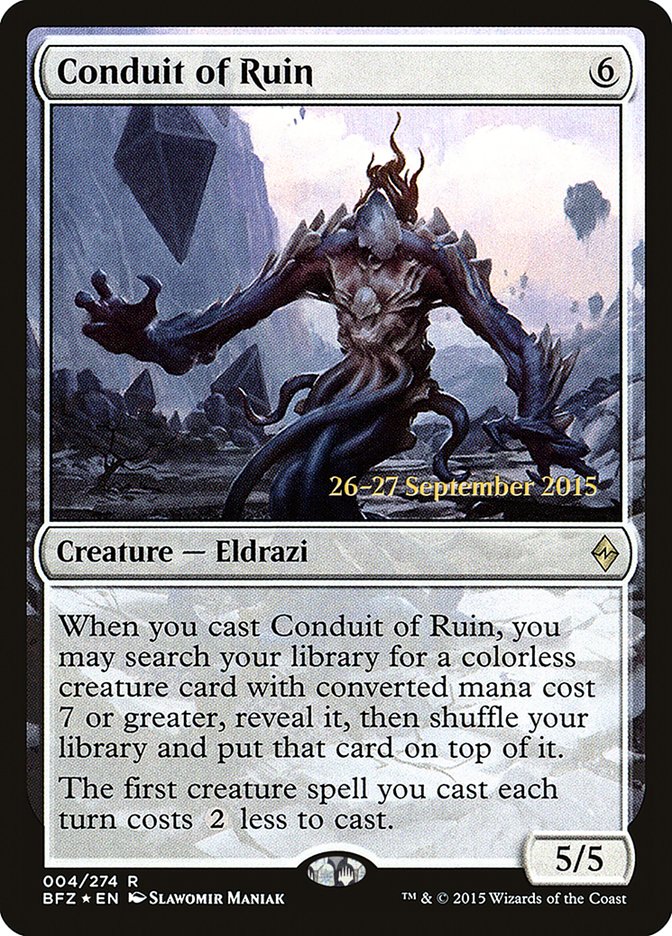 Conduit of Ruin (4) [Battle for Zendikar Prerelease Promos] | Odin's Place
