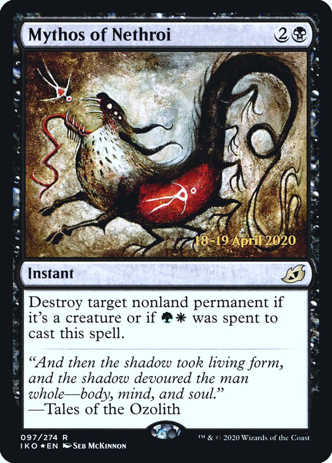 Mythos of Nethroi [Ikoria: Lair of Behemoths Prerelease Promos] | Odin's Place