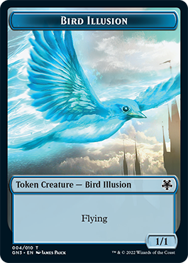 Bird Illusion // Elf Warrior Double-Sided Token [Game Night: Free-for-All Tokens] | Odin's Place