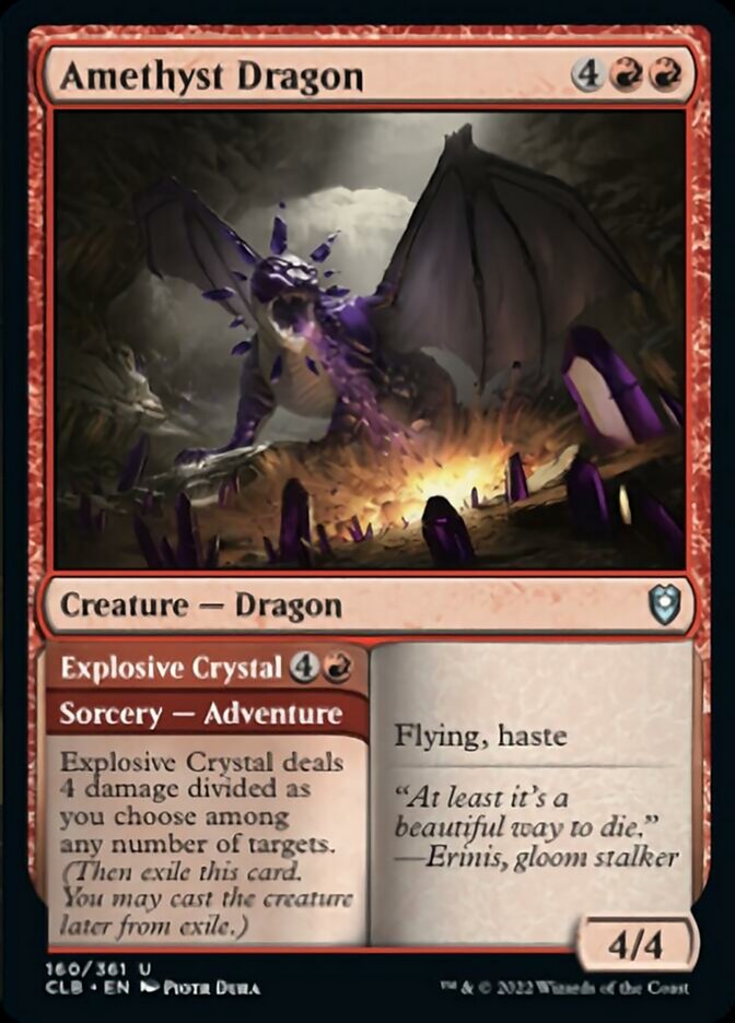 Amethyst Dragon // Explosive Crystal [Commander Legends: Battle for Baldur's Gate] | Odin's Place