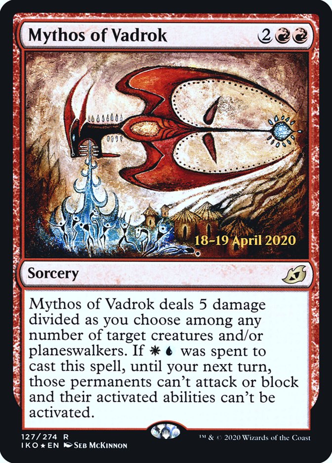 Mythos of Vadrok [Ikoria: Lair of Behemoths Prerelease Promos] | Odin's Place