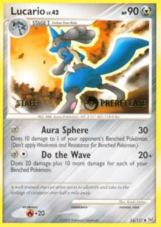 Lucario (53/127) (Staff Prerelease Promo) [Diamond & Pearl: Black Star Promos] | Odin's Place