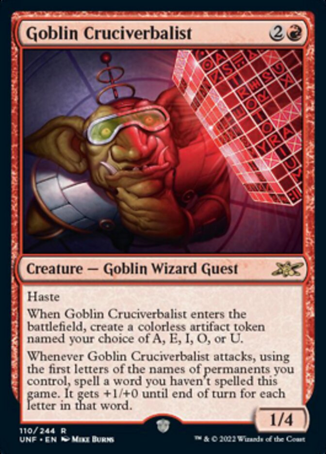 Goblin Cruciverbalist [Unfinity] | Odin's Place