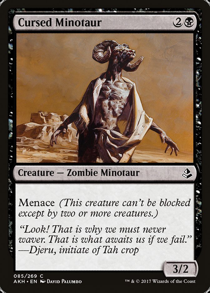 Cursed Minotaur (85) [Amonkhet] | Odin's Place