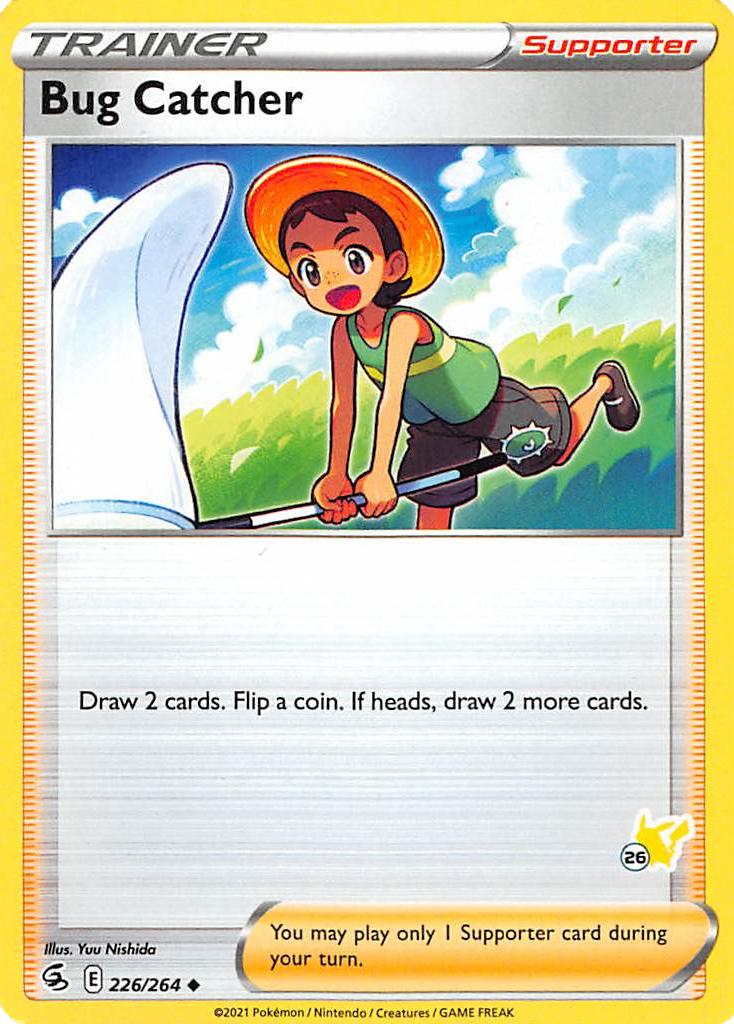 Bug Catcher (226/264) (Pikachu Stamp #26) [Battle Academy 2022] | Odin's Place