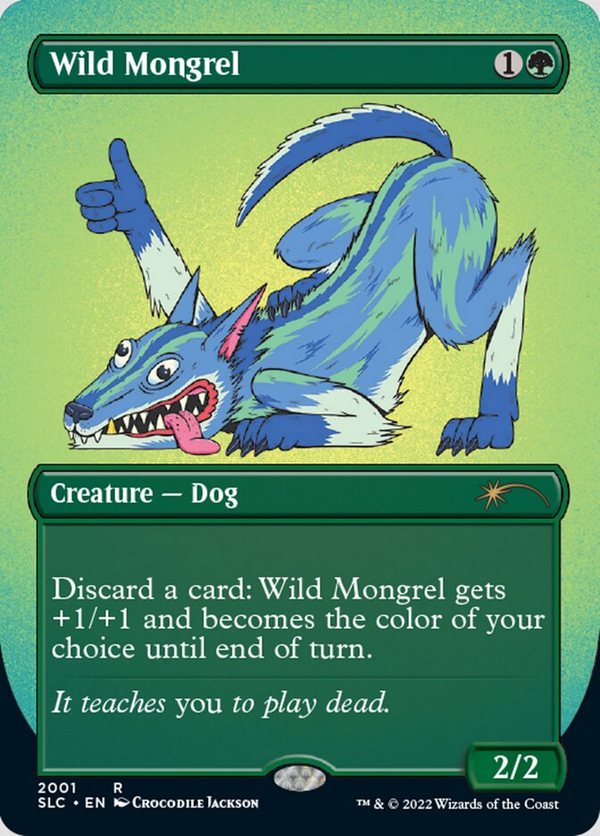 Wild Mongrel (Borderless) [Secret Lair 30th Anniversary Countdown Kit] | Odin's Place