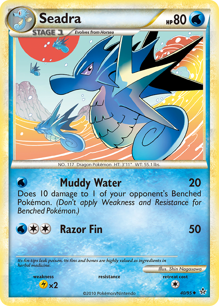 Seadra (40/95) [HeartGold & SoulSilver: Unleashed] | Odin's Place