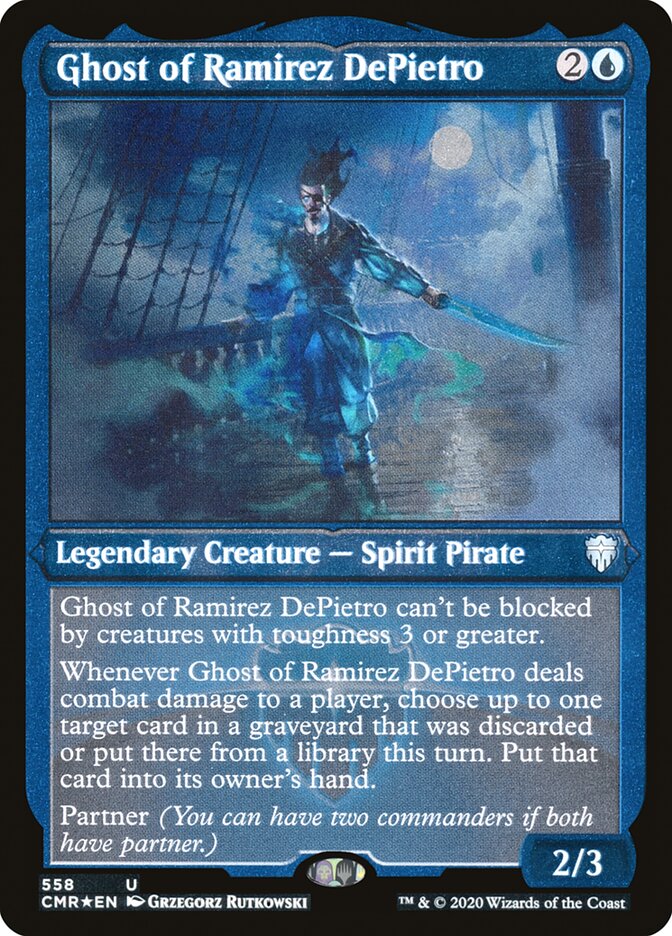 Ghost of Ramirez DePietro (Etched) [Commander Legends] | Odin's Place