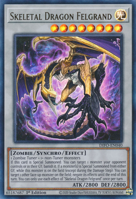 Skeletal Dragon Felgrand [DIFO-EN040] Ultra Rare | Odin's Place