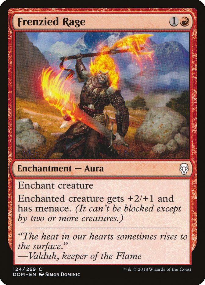 Frenzied Rage (124) [Dominaria] | Odin's Place