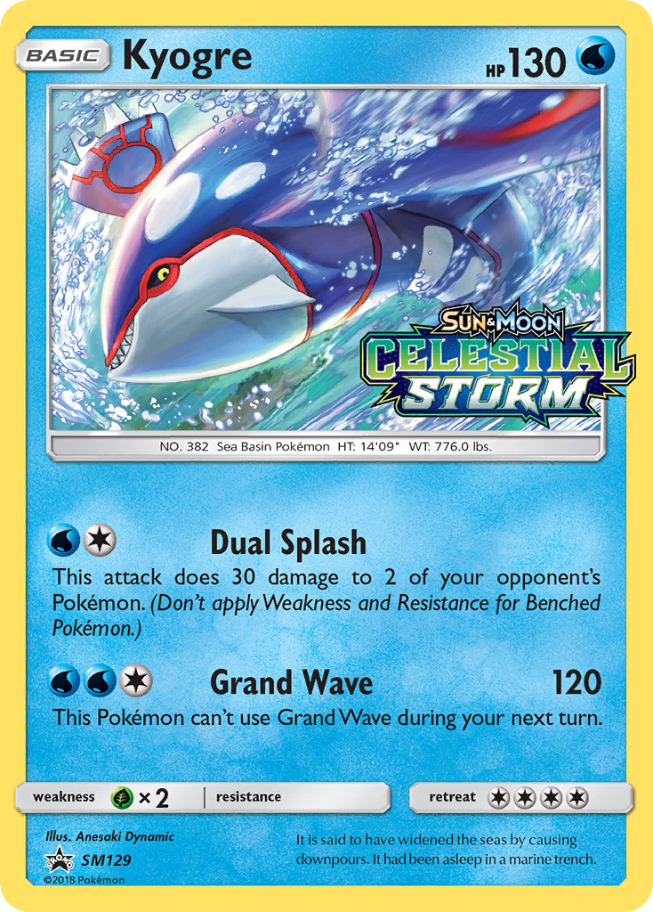 Kyogre (SM129) [Sun & Moon: Black Star Promos] | Odin's Place