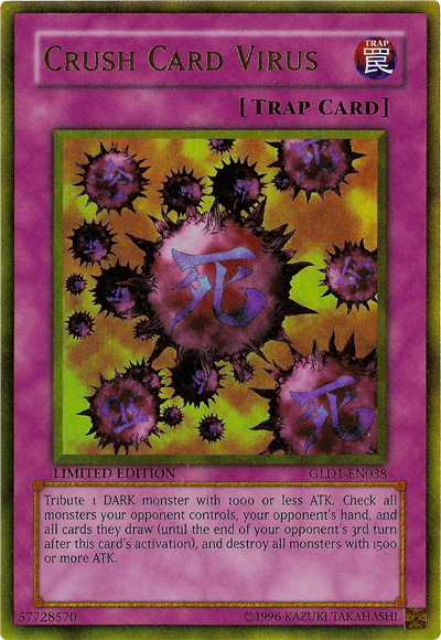 Crush Card Virus [GLD1-EN038] Gold Rare | Odin's Place