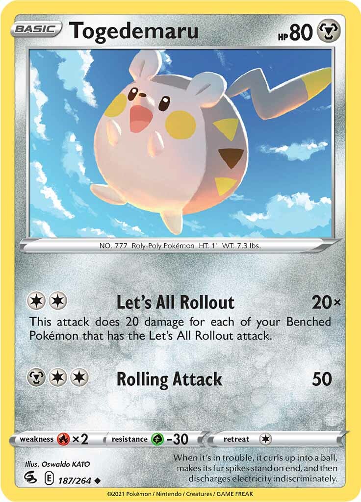 Togedemaru (187/264) [Sword & Shield: Fusion Strike] | Odin's Place
