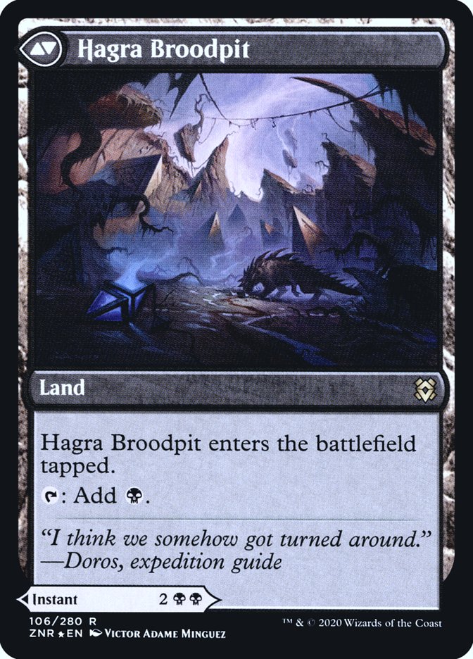 Hagra Mauling // Hagra Broodpit [Zendikar Rising Prerelease Promos] | Odin's Place