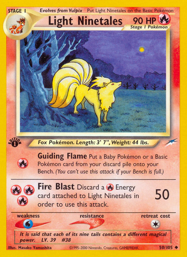 Light Ninetales (50/105) [Neo Destiny 1st Edition] | Odin's Place