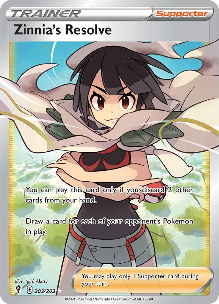 Zinnia's Resolve (203/203) [Sword & Shield: Evolving Skies] | Odin's Place