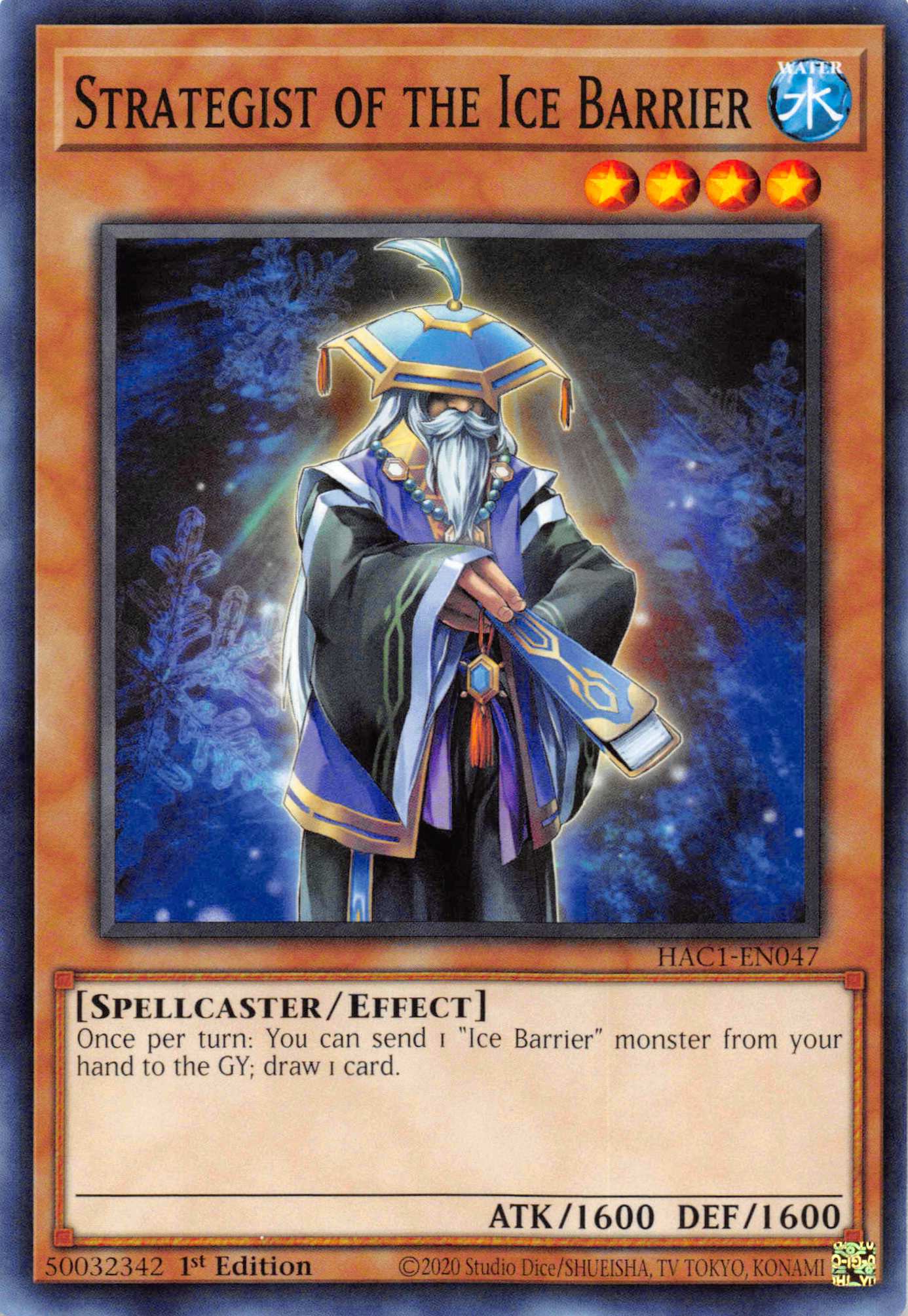 Strategist of the Ice Barrier [HAC1-EN047] Common | Odin's Place