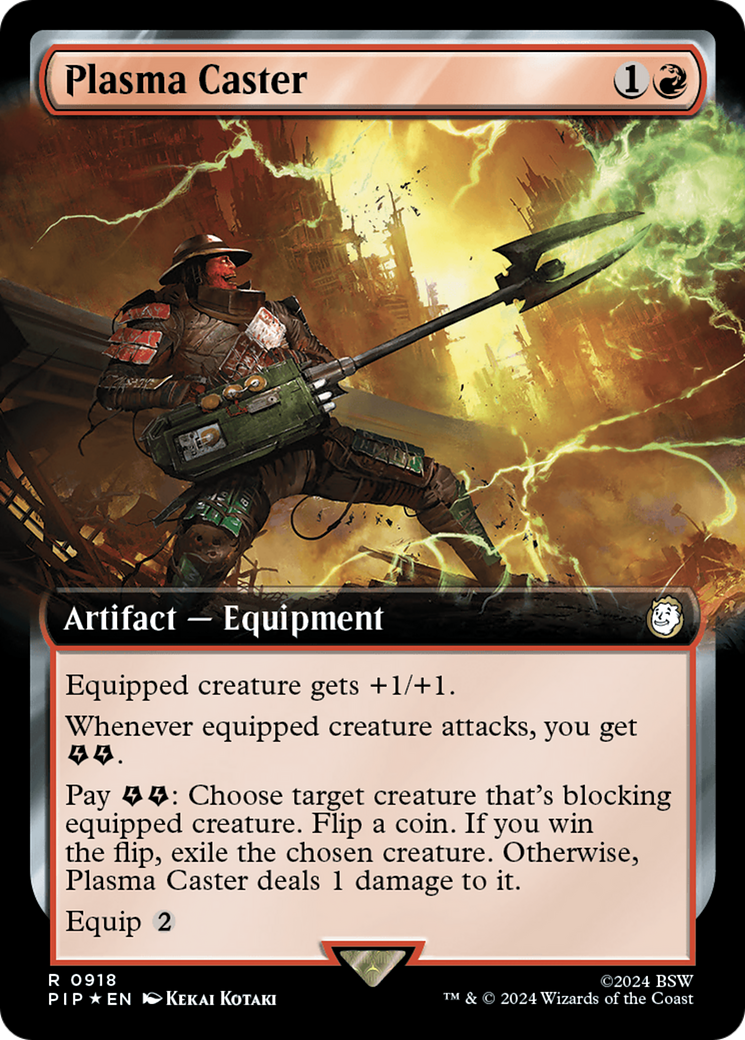Plasma Caster (Extended Art) (Surge Foil) [Fallout] | Odin's Place