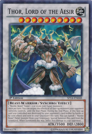 Thor, Lord of the Aesir [SP14-EN048] Starfoil Rare | Odin's Place