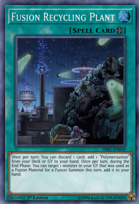 Fusion Recycling Plant [HISU-EN058] Super Rare | Odin's Place