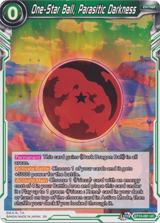 One-Star Ball, Parasitic Darkness (BT10-091) [Rise of the Unison Warrior] | Odin's Place