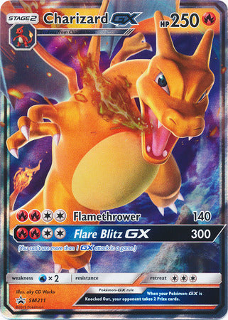 Charizard GX (SM211) (Jumbo Card) [Sun & Moon: Black Star Promos] | Odin's Place