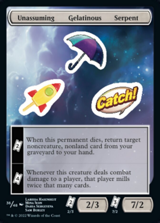 Unassuming Gelatinous Serpent [Unfinity Stickers] | Odin's Place