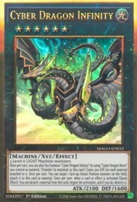 Cyber Dragon Infinity (Alternate Art) [MAGO-EN033] Gold Rare | Odin's Place