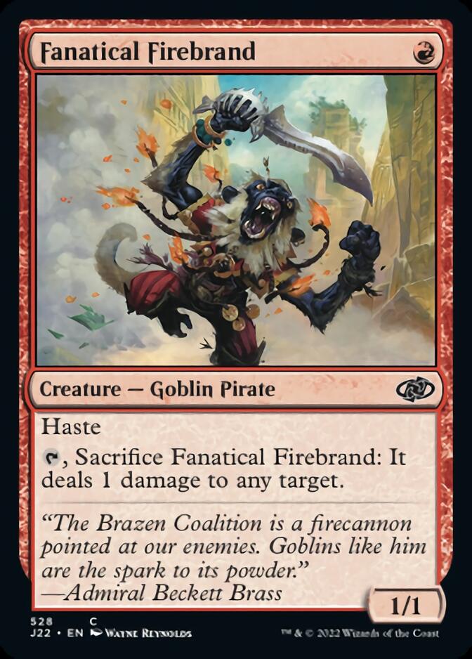 Fanatical Firebrand [Jumpstart 2022] | Odin's Place