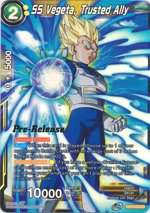 SS Vegeta, Trusted Ally (BT13-100) [Supreme Rivalry Prerelease Promos] | Odin's Place