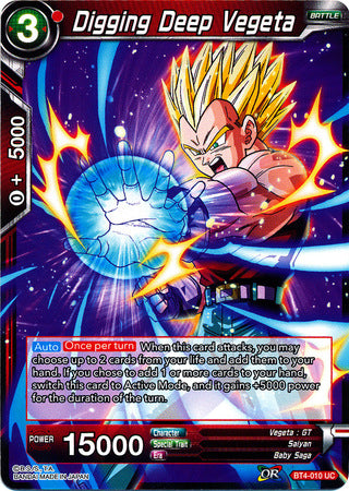 Digging Deep Vegeta (BT4-010) [Colossal Warfare] | Odin's Place