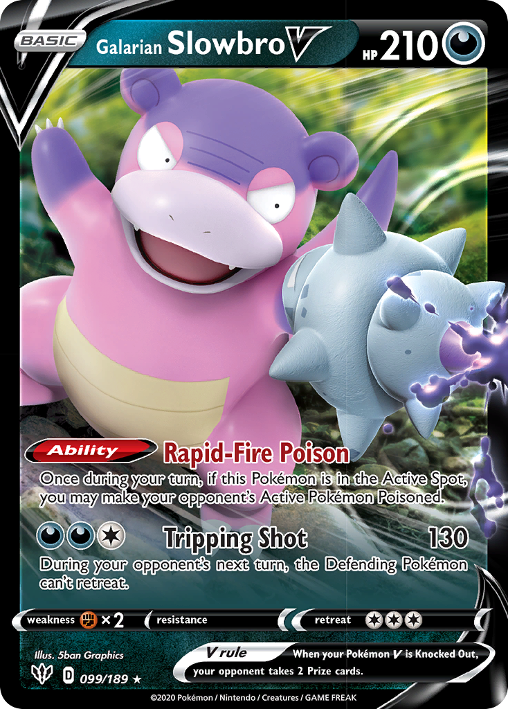 Galarian Slowbro V (099/189) [Sword & Shield: Darkness Ablaze] | Odin's Place